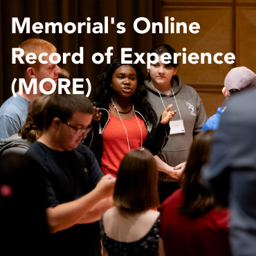 Memorial's Online Record of Experience (MORE)